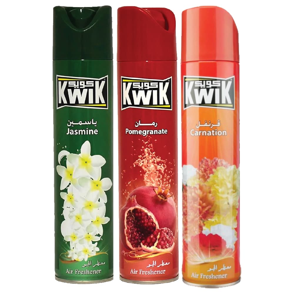 Kwik Air Freshener 300 mL 2 + 1 Free Assorted