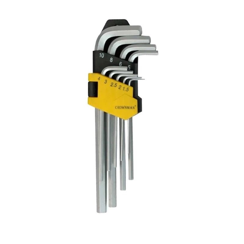 Crown Man 9 Pc/set Hex Key Wrench1.5--10mm Long