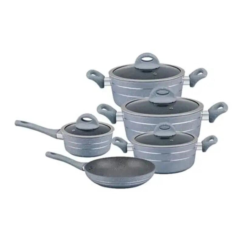 Royalford Rf9555bge Forged Cookware Set 9 Pc