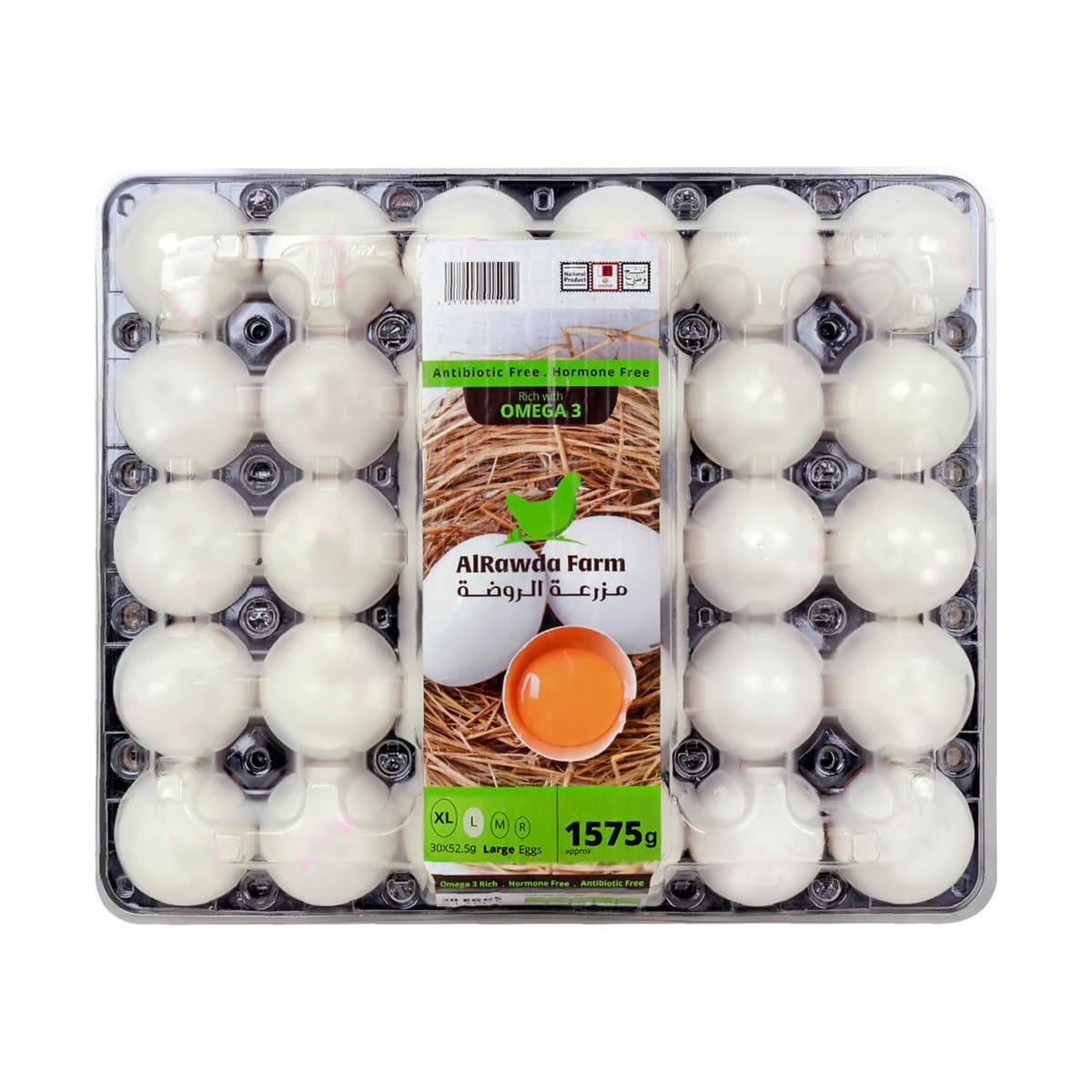 AL Rawda Farm Omega3 Enriched Qatar EGG 30 Pc