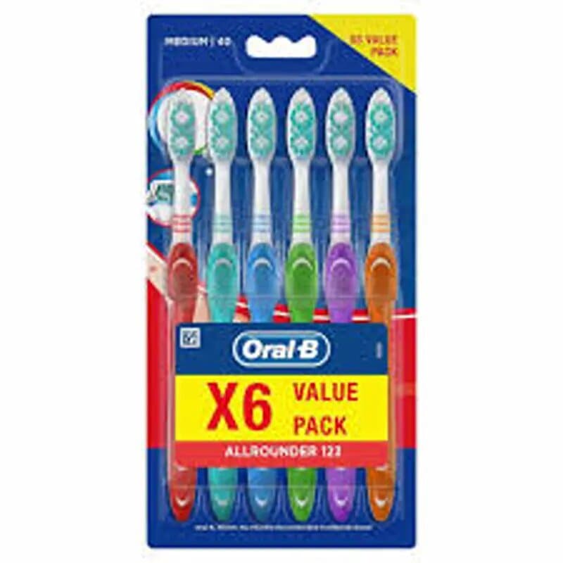 Oral-b Tb All Rounder123 Med/40 Value Pack 6 Pc