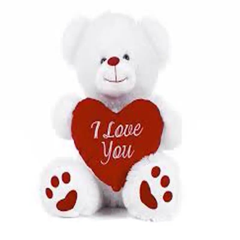 Wlc Soft Bear W/Love U Heart 80 Cm