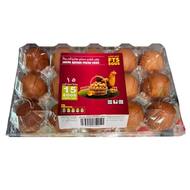 Fts Qatari Fresh Brown Egg 15 Pc