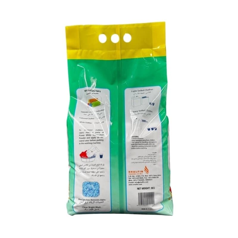 Powerwhite Active Dtrgnt Powder 3 Kg