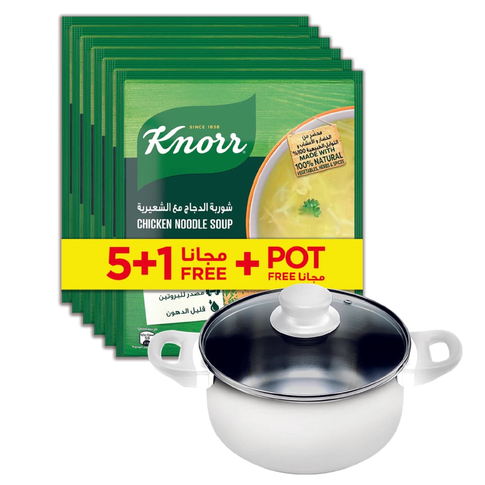 Knorr Soup Cream Of Chicken 65 g 5+1+pot Free