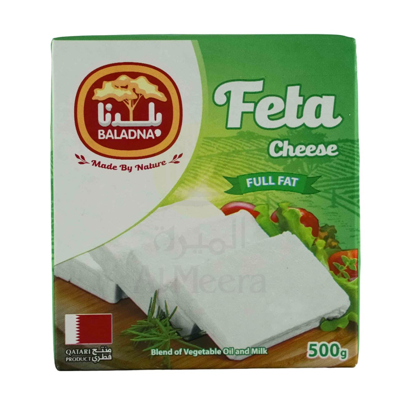 Baladna Full Fat Feta Cheese With Veg Oil 500 g