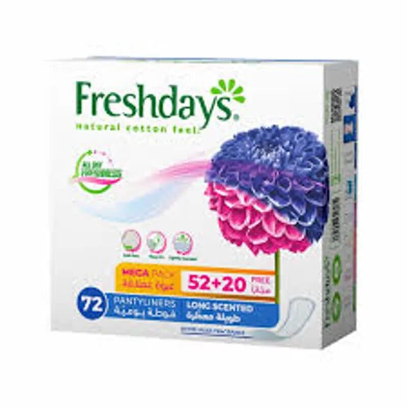 Freshdays Long Scented Pads 52 + 20 Free