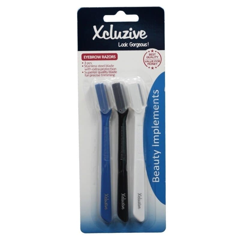 Xcluzive Eyebrow Razor 3 Pc Set