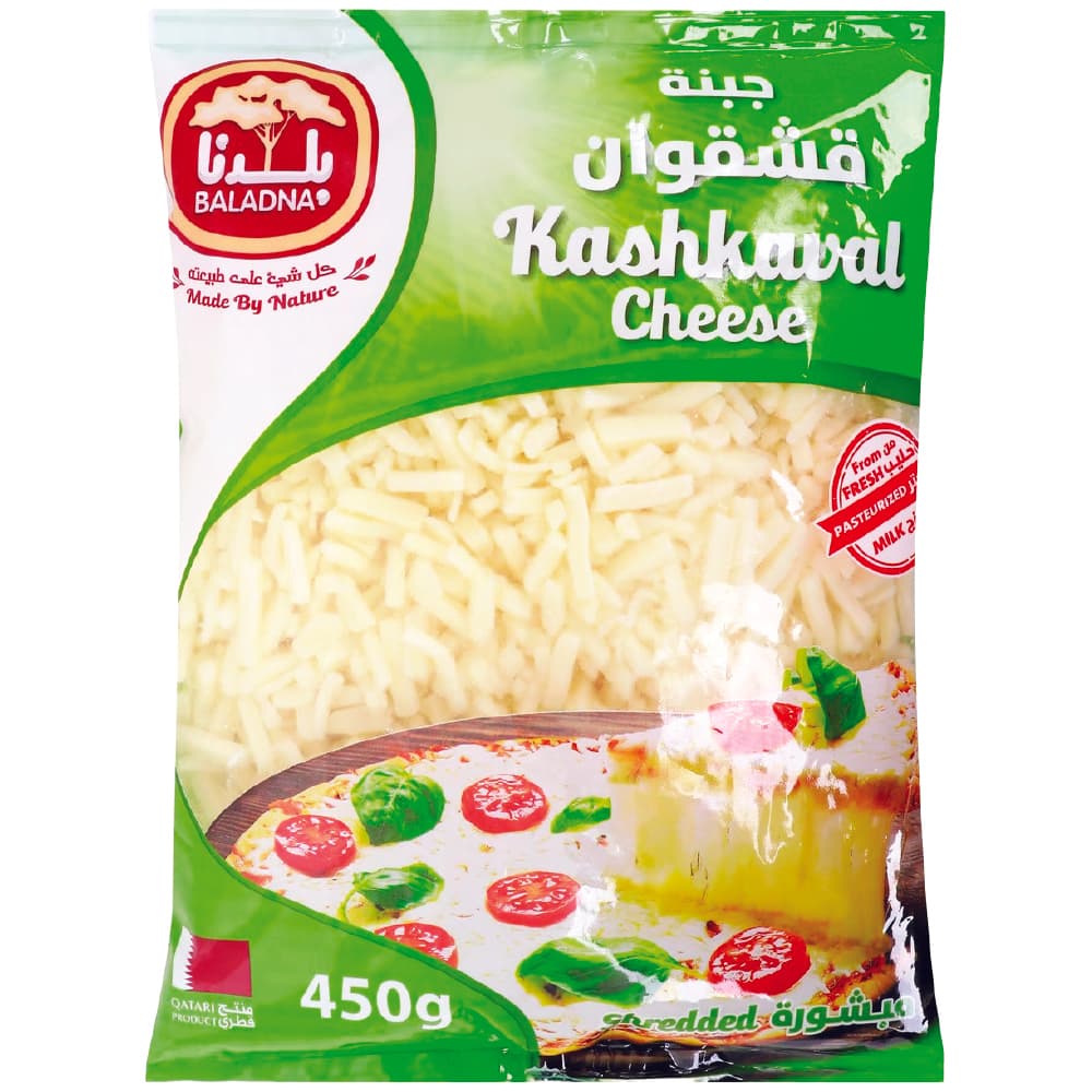 Baladna Full Fat Shredded Kashkaval Cheese 450 g