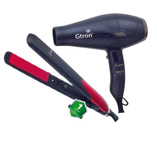 Gtron Gt-05hdr Hair Dryer + Gt-06 Hair Strightner