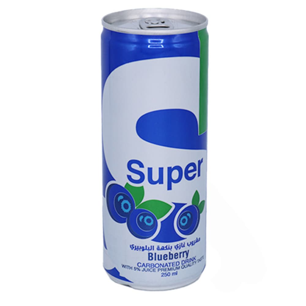 Super Carbonated Drink Blueberry 250 mL