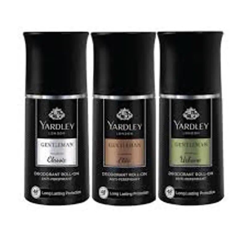 Yardley Body Spray Men Astd. 3 x 150 mL