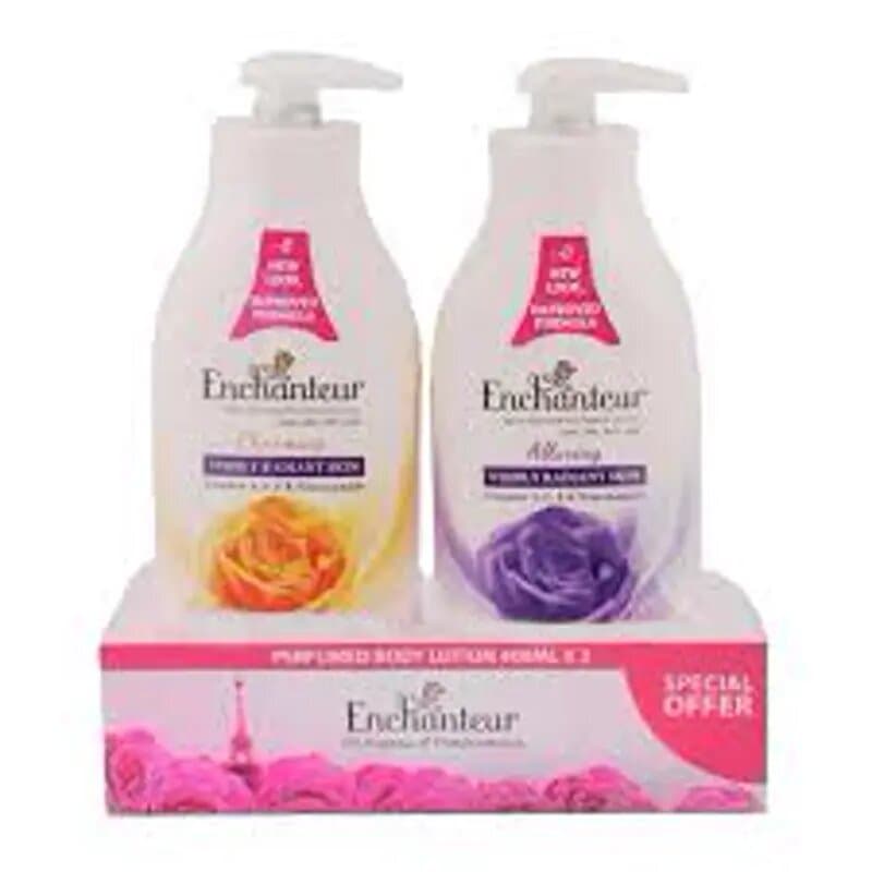 Enchanteur Body Lotion 2 x 400 mL Assorted