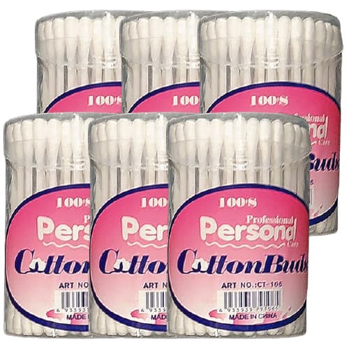 Personal Cotton Buds 6 x 100 PCS