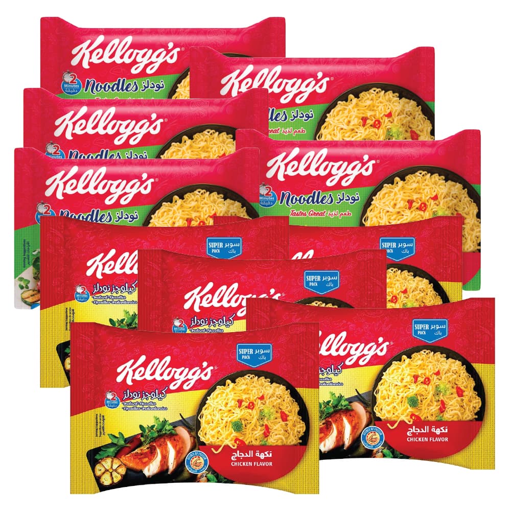 Kellogg's Noodles Assorted Flavour 10 x 70 g