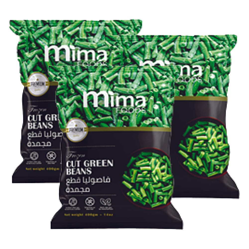 Mima Frozen Cut Green Beans 3 x 400 g