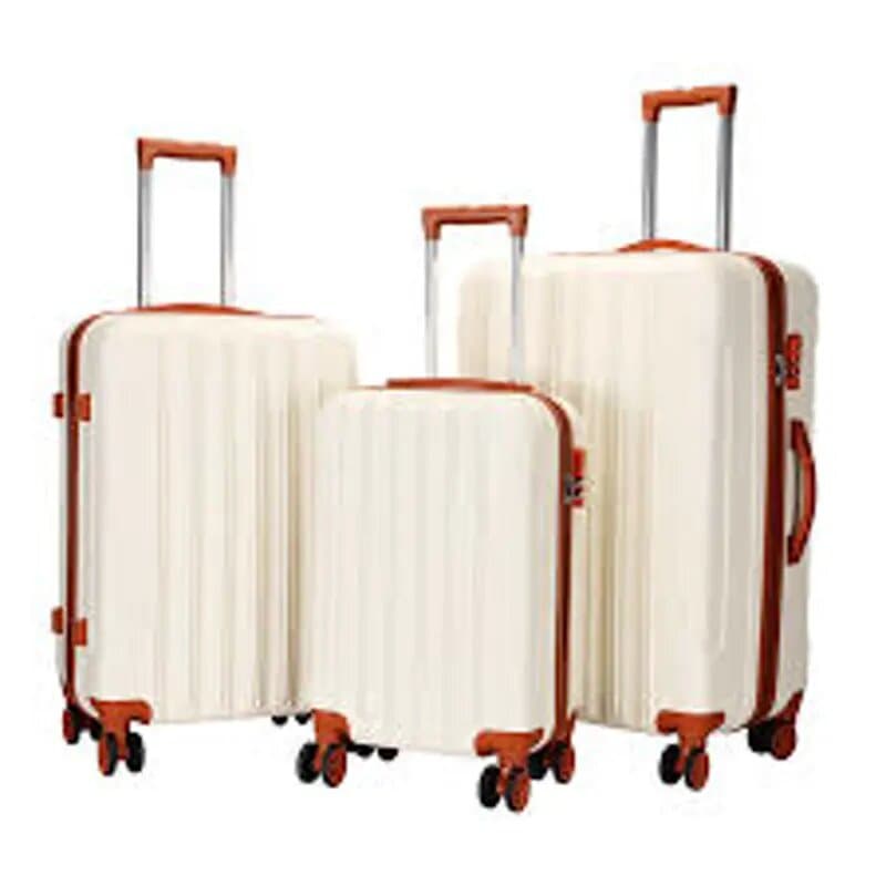 Omaska Double Zipper And Handle Abs Trolley 20"