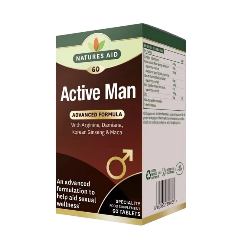 Natures Aid Active Man Advance Formula Tablets 60 Pc