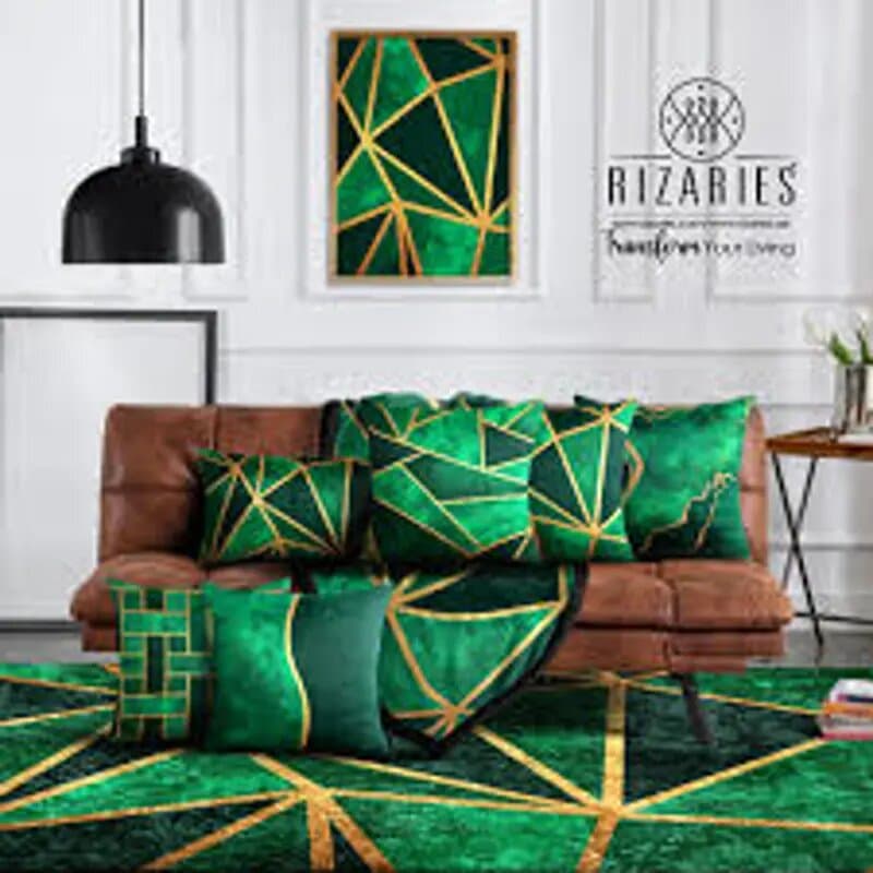 Royal Green Hl-rg-04 Pillow Cover 6 Pc Set