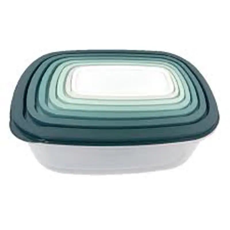 Royal Green Rgb-1213 Square Food Container 7 Pc