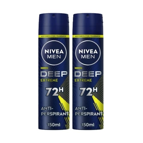 Nivea Men Deep Extrem Max Deospray 2 x 150 mL