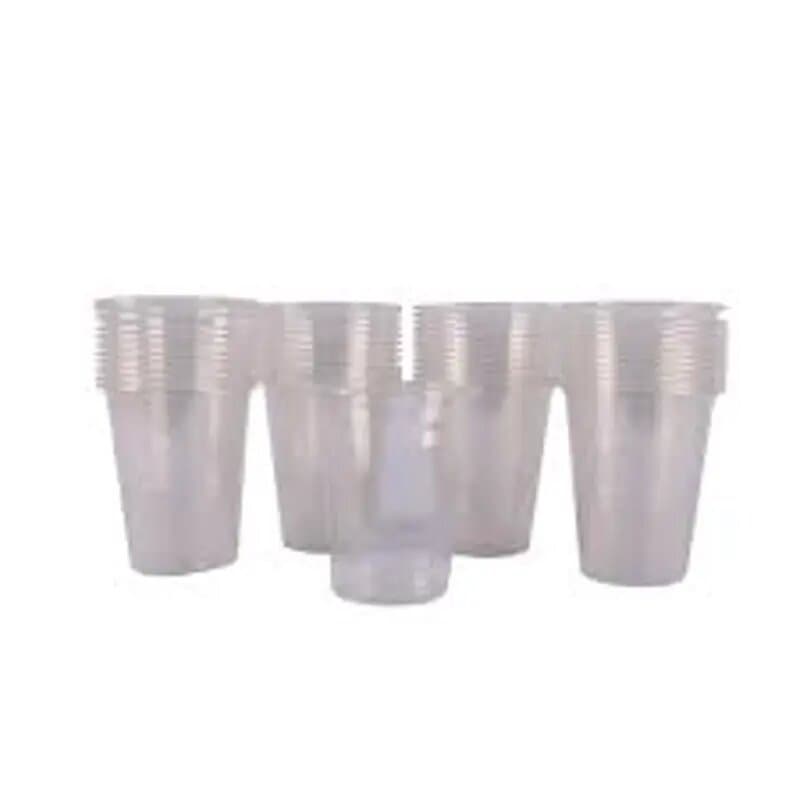 Food Pack Plastic Cup 6.5 oz Clear 50 Pc x 5set