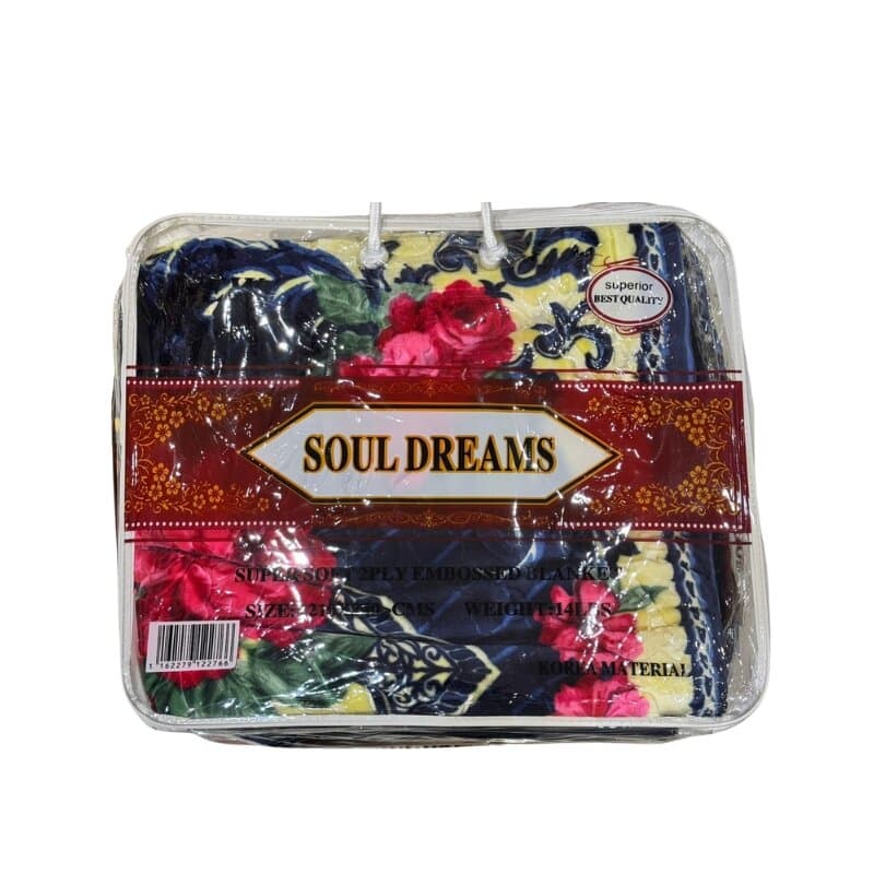 Soul Dreams Double 2ply Blanket 210 x 240 Cms 14 Lbs