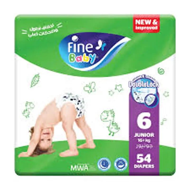 Fine Absorbent Baby Diaper Jun 54 Pc Dl Supernova