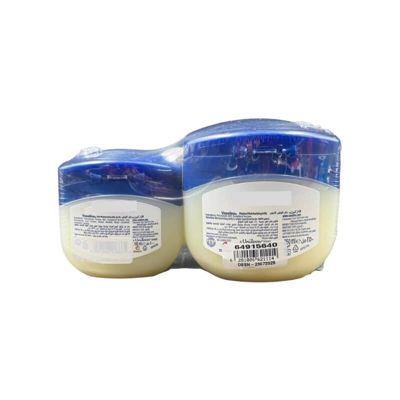 Vaseline Ptrleum Jelly250 mL Original + 100 mL Aloe