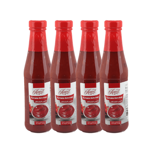 April Tomato Ketchup Glass Bottle 4 x 340 g