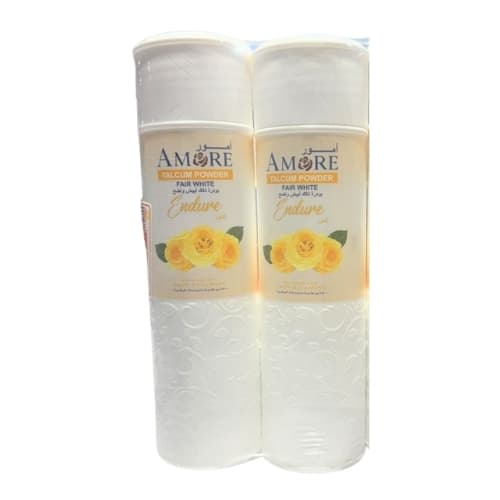 Amore Talcum Powder Fair White Endure 2 x 250 g