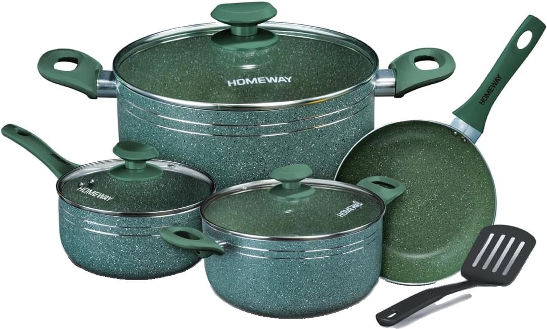 Homeway 8 Pc Marble Cookware Set Hw 3700